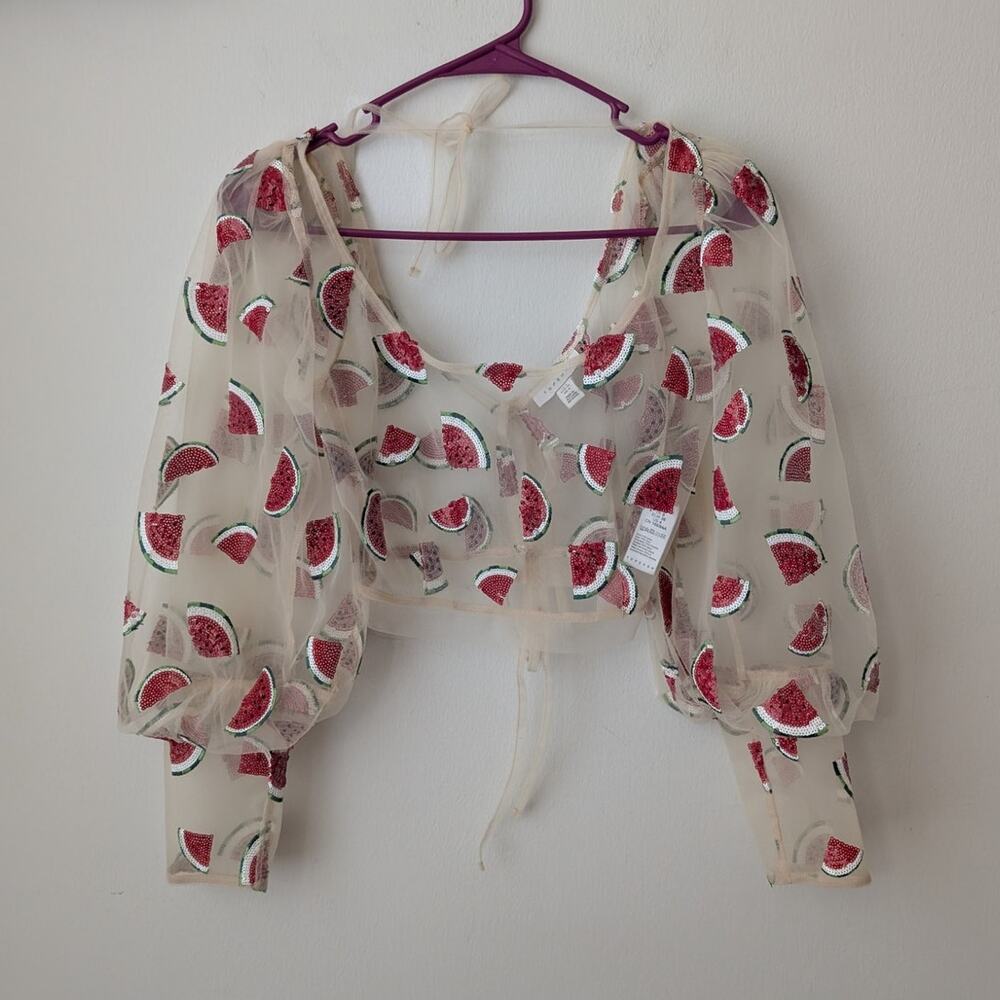 Topshop watermelon top